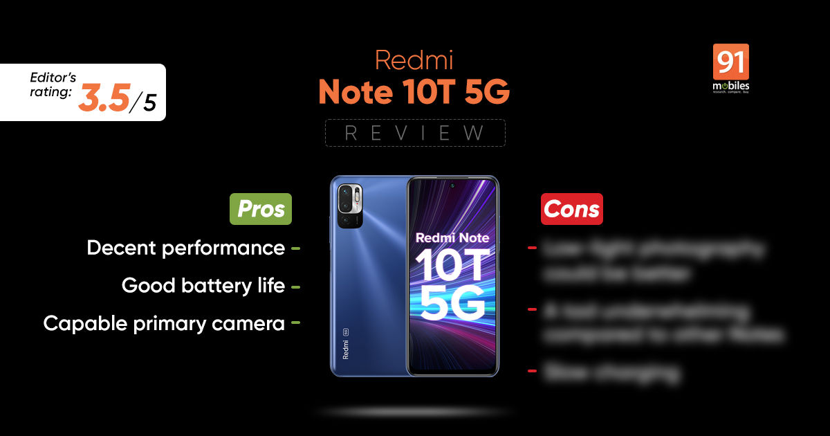 Redmi Notice 10T 5G evaluate in 10 factors: how does the primary 5G Redmi cellphone fare?